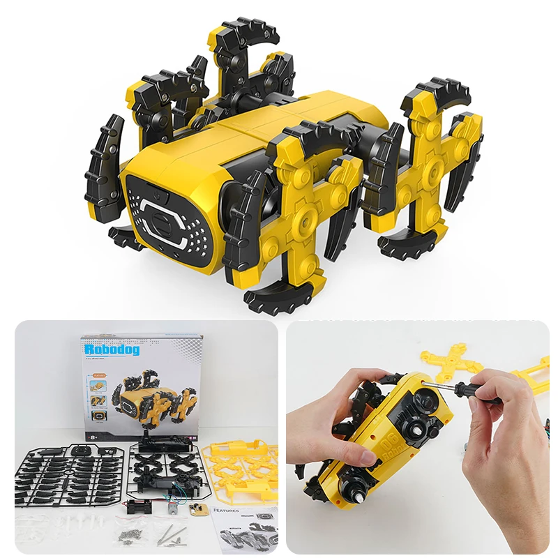 

Электрический сборный Интеллектуальный робот с питанием от аккумулятора, сборный робот-конструктор «сделай сам», пластиковые инфракрасные игрушки для детей, умный подарок