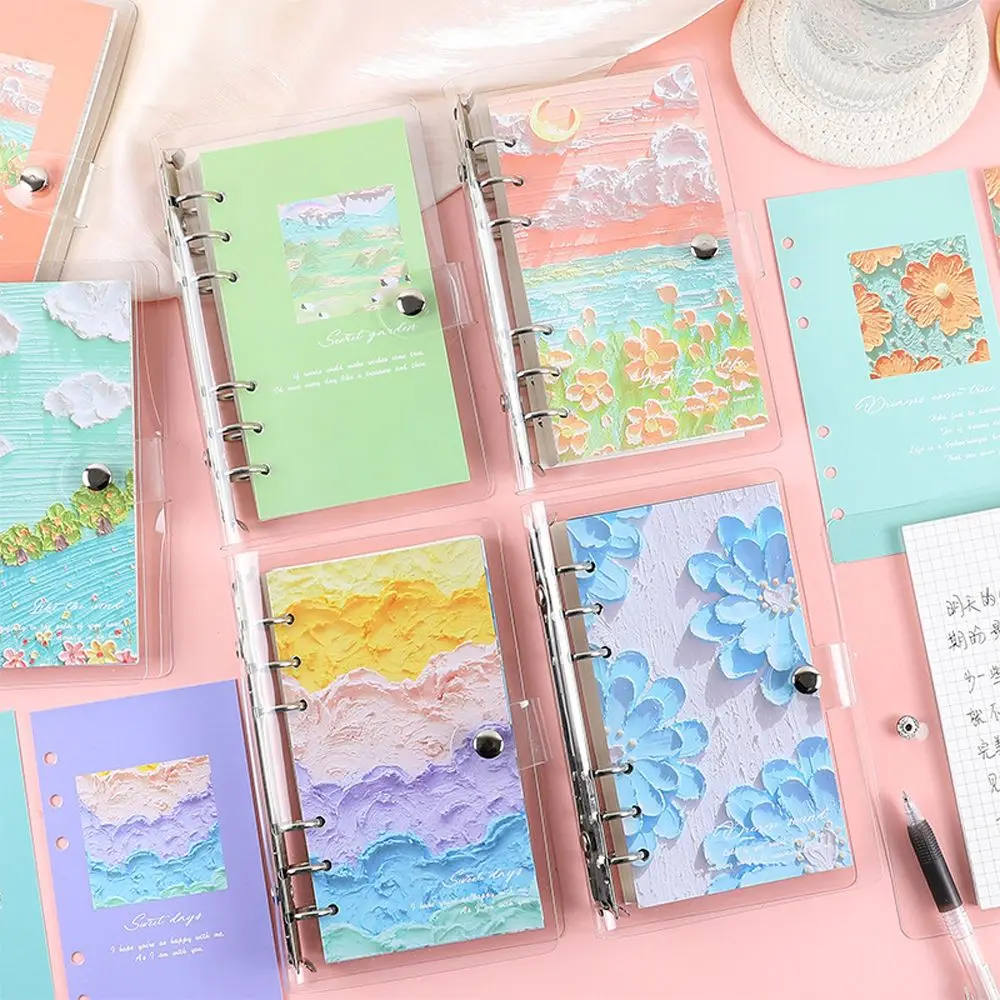 

100 detachable books thickened notebook oil painting loose-leaf notebook notepad student homework coil office stationery