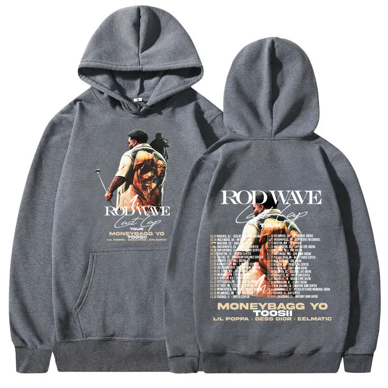 Рэпер Rod Wave Last Lap Tour 2024 толстовка с капюшоном для мужчин и женщин винтажные