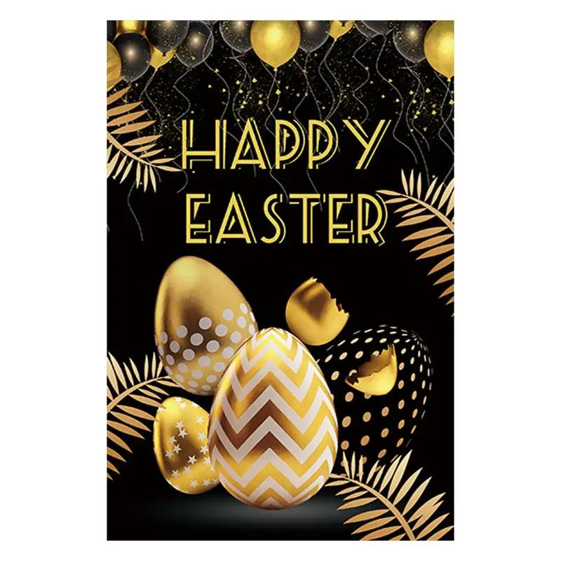 

Easter Yard Flags Happy Easter Bunny Egg Garden Flags Double-side Spring Holiday Party Yard Outdoor Decoration For New Year