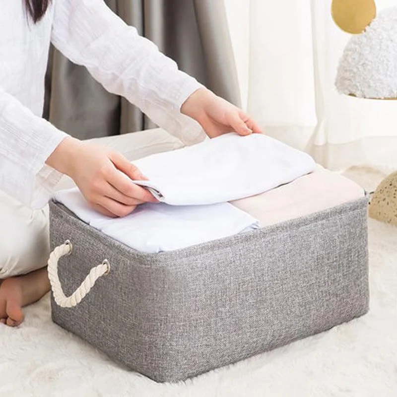 

Furniture clothing storage basket foldable all-purpose sundries Storage box household necessities portable storage Living box