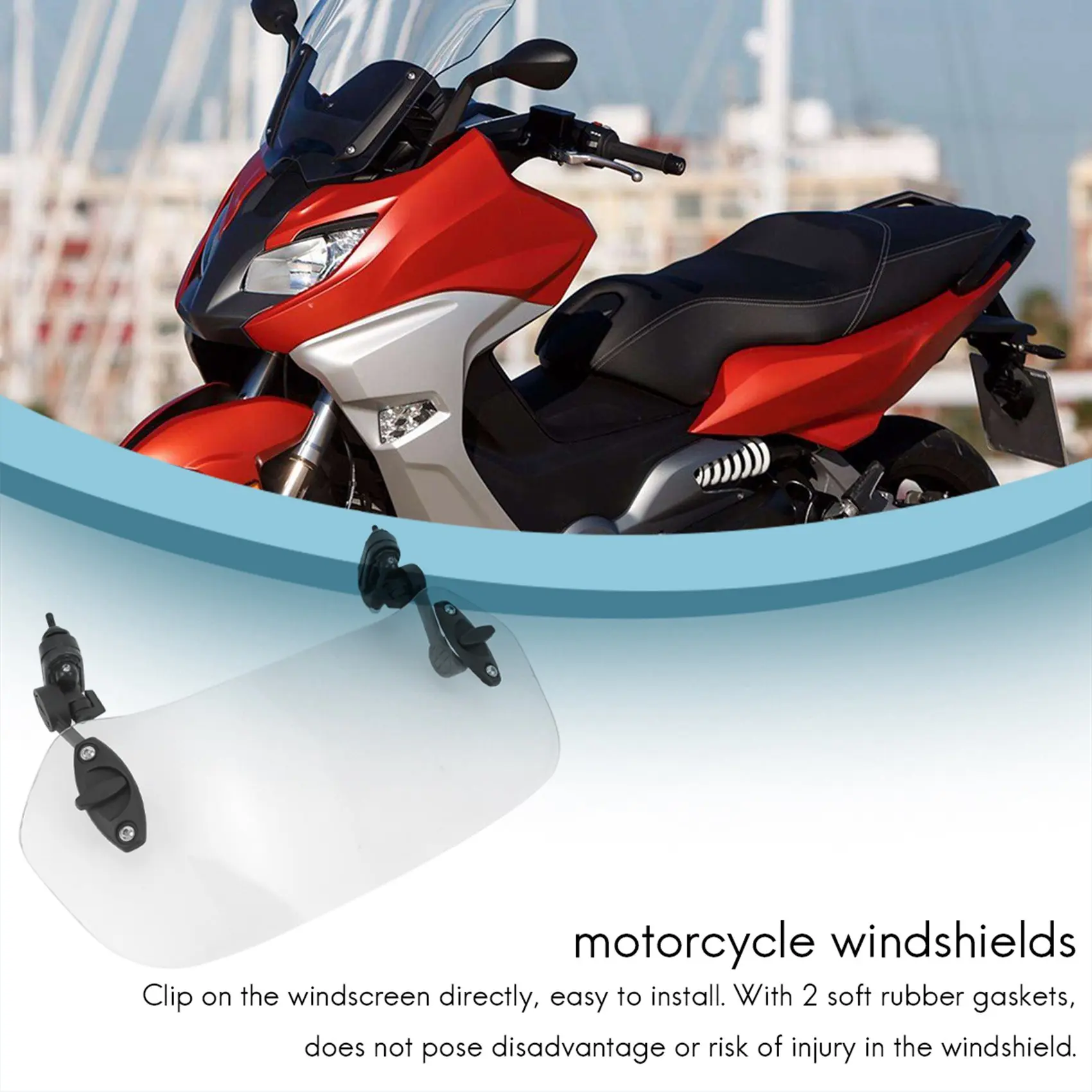 Удлинитель лобового стекла мотоцикла-Универсальный Регулируемый удлинитель с