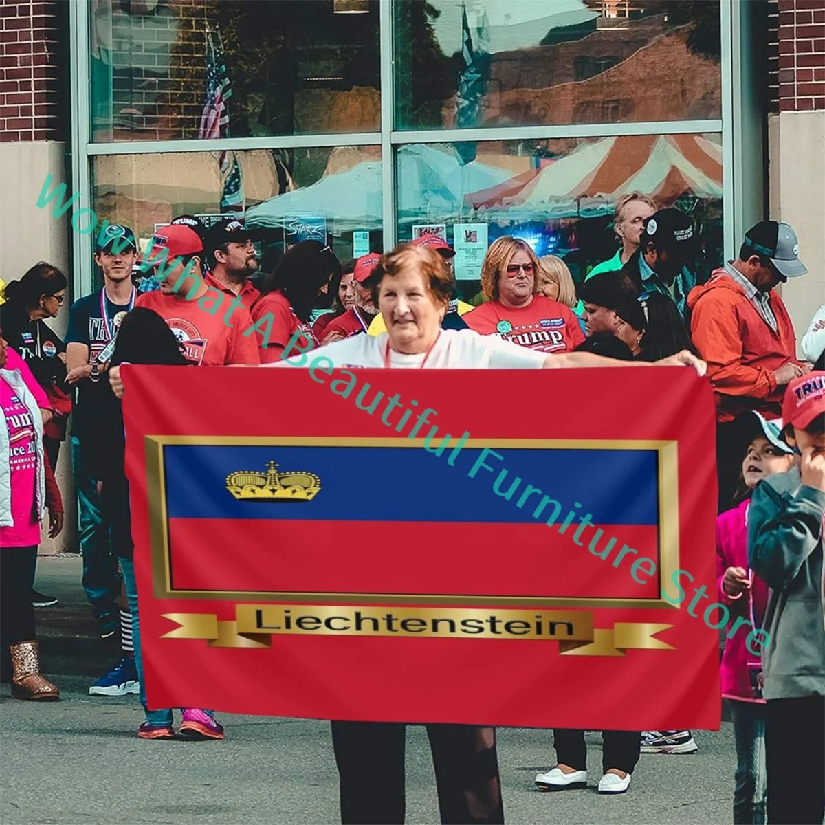 Наклейки подарки и товары флаг