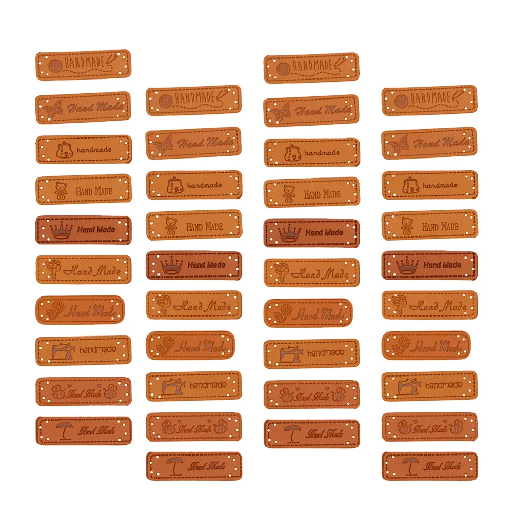 

Labels Tag Labelclothing Embossed Hand Pumade Embellishment Hatsdiy Button Clothes Craft Accessories Hole Jean Knit Shoetags Bag