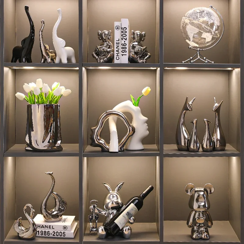 Простое и роскошное украшение стойка для красного вина стеллаж хранения в