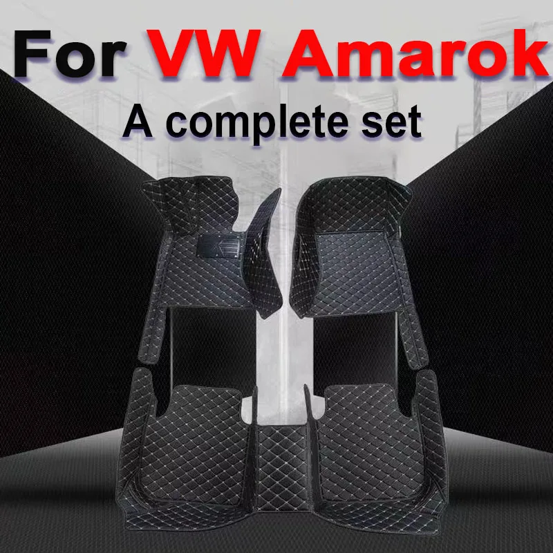 

Автомобильные коврики для Volkswagen VW Amarok 2010 ~ 2022, напольный коврик, автозапчасти, коврик, роскошный кожаный коврик, полный комплект, автомобильные аксессуары