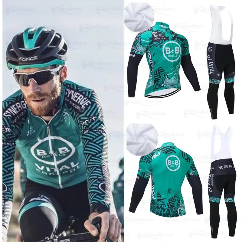 

VITAL Long Sleeve Cycling TEAM JERSEY Quick Dry Bike Bib Pants Set Men Ropa Ciclismo Bicycling WEAR Maillot Clothing Suit 2021