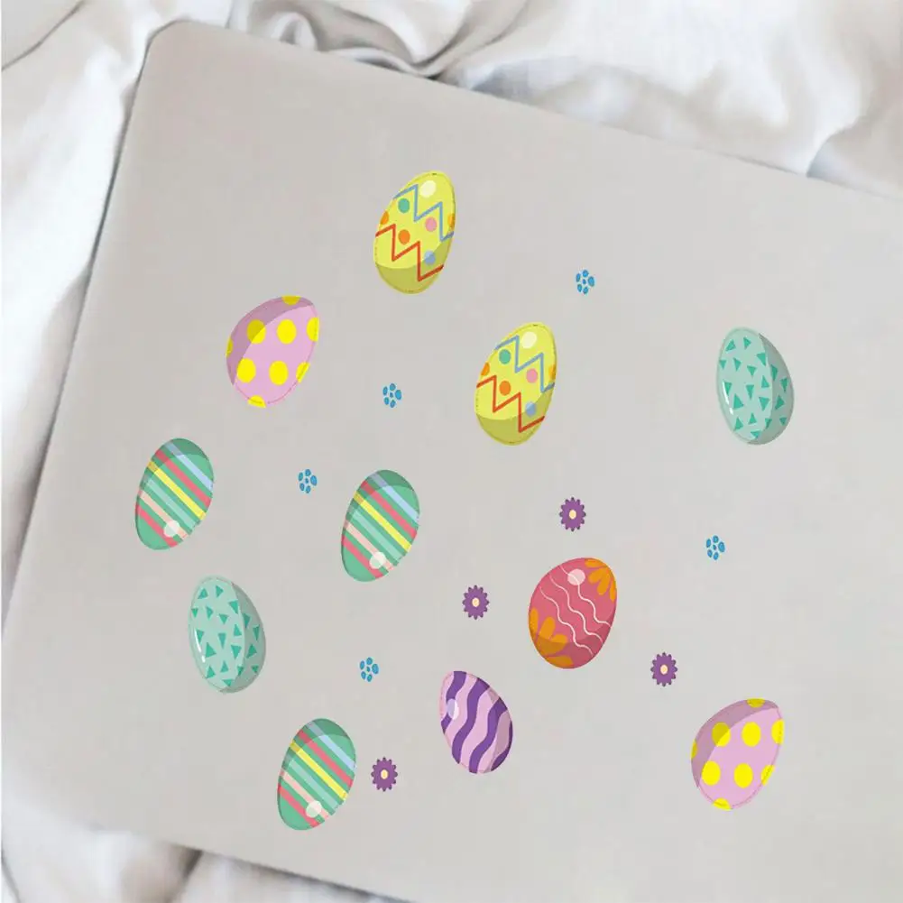 

8Pcs Useful Easter Festival Bunny Egg Stickers Graffiti Decals Easter Cartoon Stickers Various Styles Create Atmosphere
