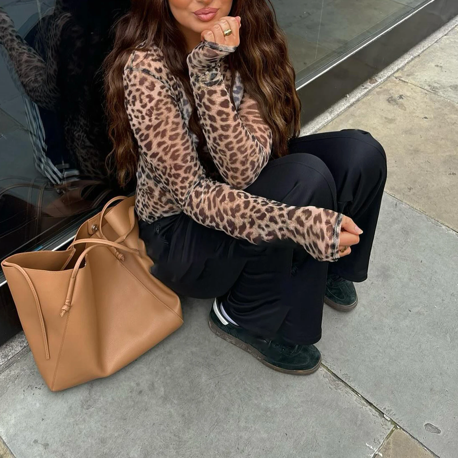 Женские футболки с длинным рукавом сетчатые прозрачные повседневные рубашки