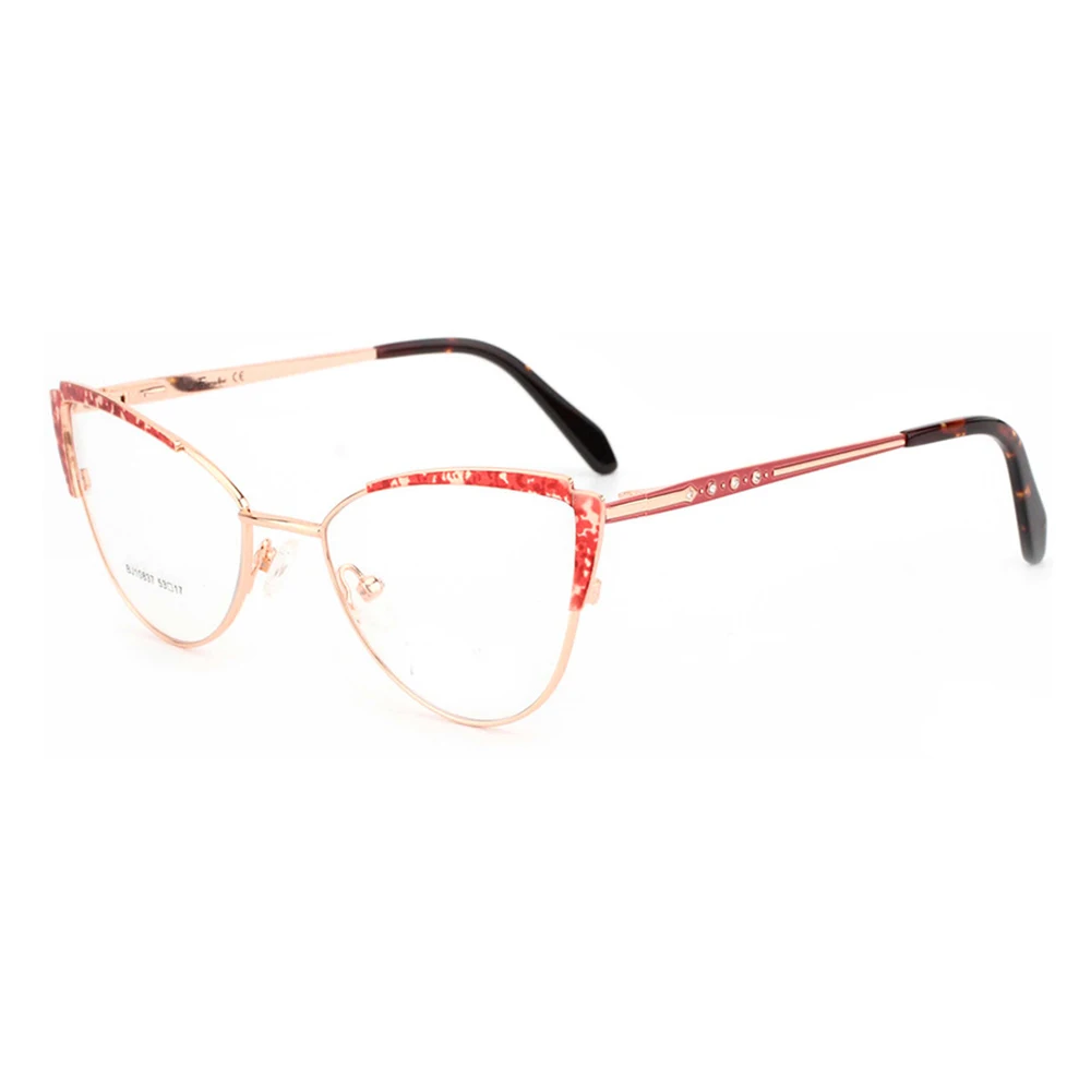 

Retro Handcrafted Cat's Eyes Splicing Spring Hinge Optical Frame Custom Photochromic Myopia Reading Glasses Prescription Lens