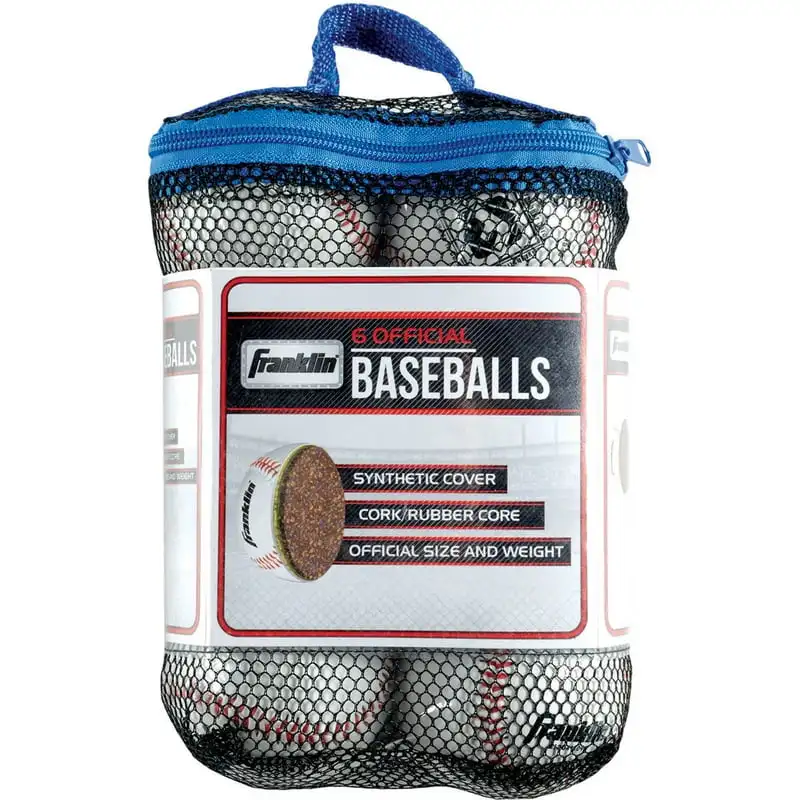 

League Practice Baseballs, 6 Pieces