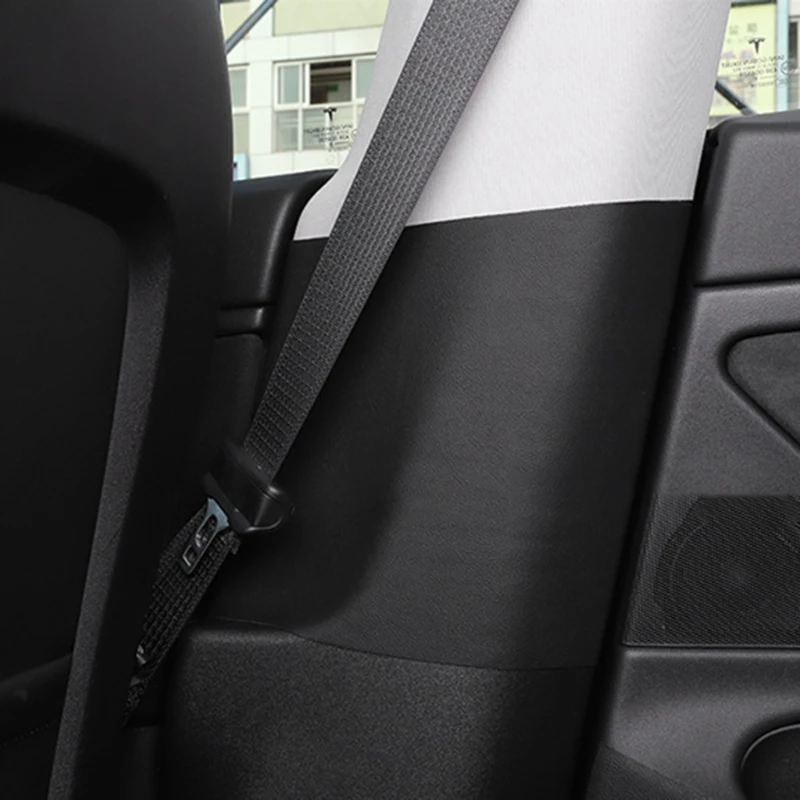 

Paired Interior B-pillar Car Kick Protection Scratch Resistant Side Edge Protector for Model 3 Repeatable Adhesive D7YA