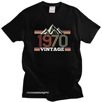 classic retro 1970 tshirt adult camisas mend premium cotton t shirt crew neck 50th birthday camisas casual mountain tee tops