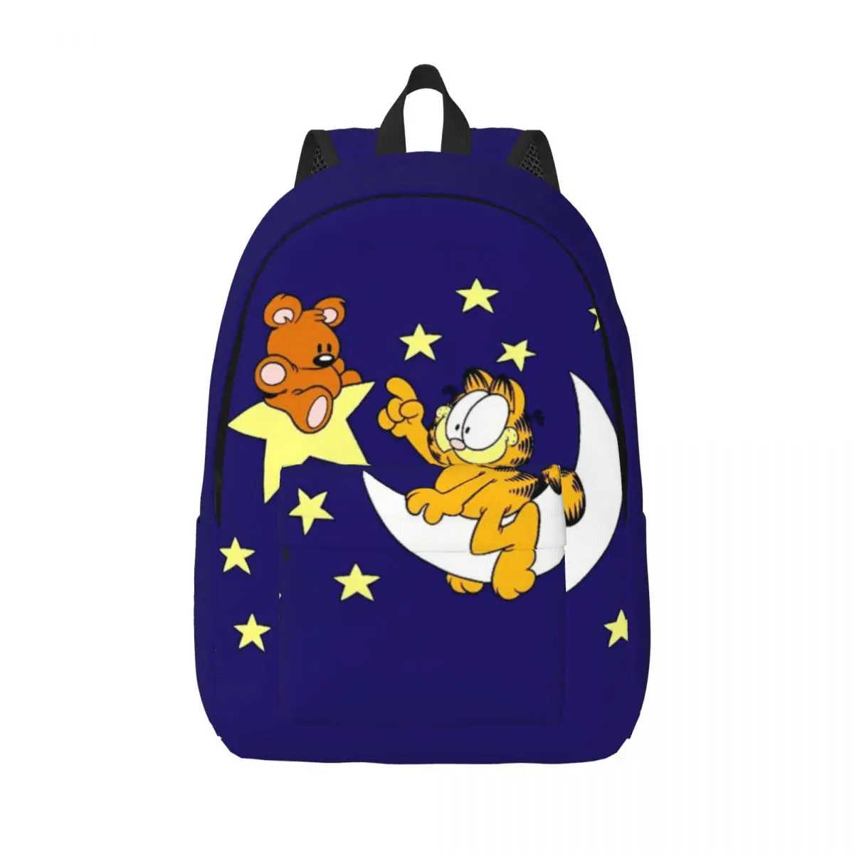 Garfields And Bear In Space Laptop Backpack Men Women Basic Bookbag for School College Students Cartoon Anime Bag
