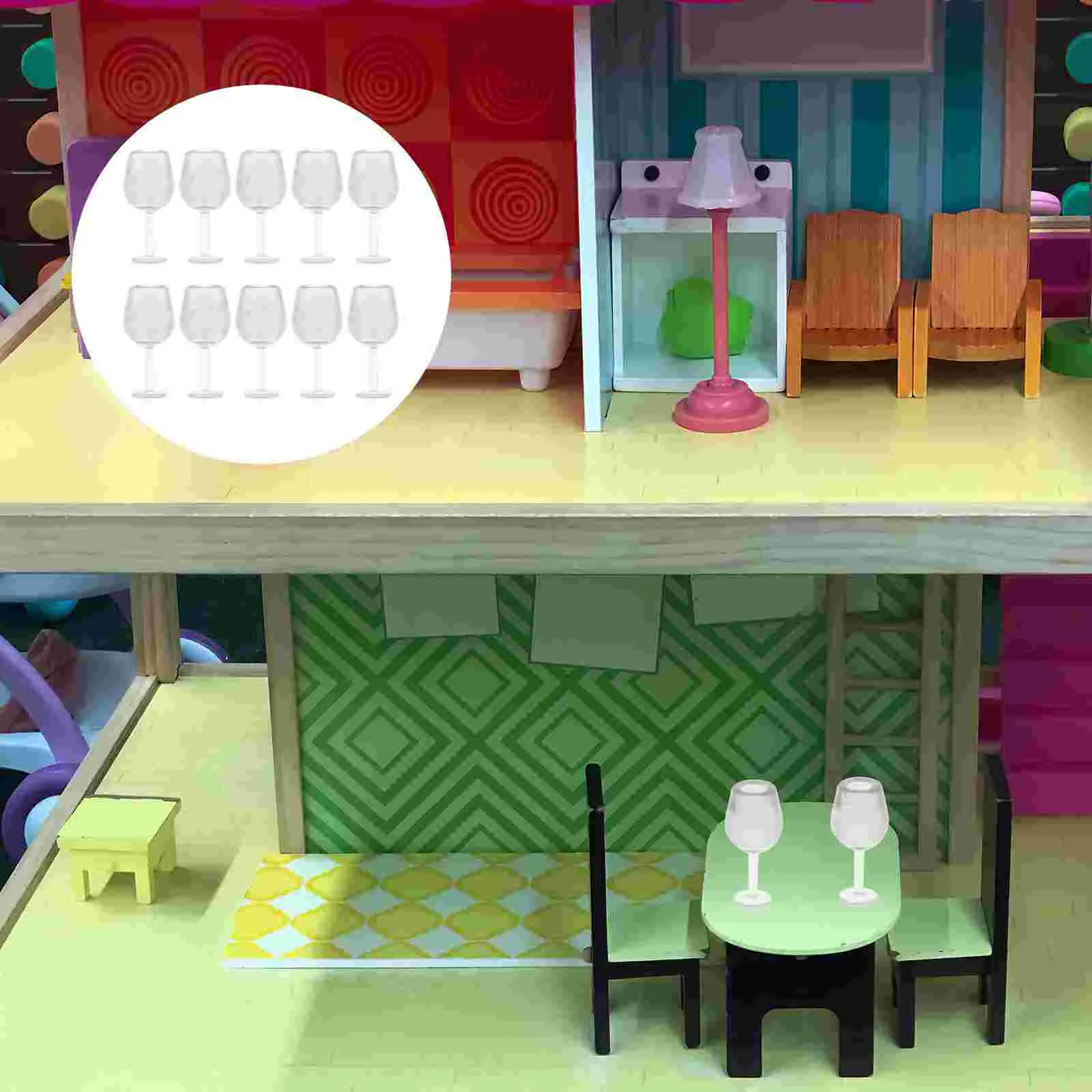 

10 Pcs Glass Trays Decorative Kitchen Toys Kids Cups Bulk Mini Glass Beer Mug Miniature Glass