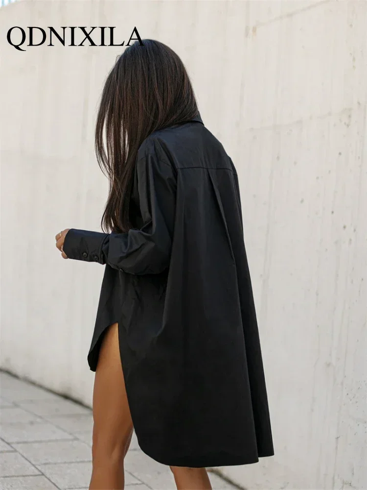 Женская Блузка Оверсайз С Отложным Воротником Элегантный Повседневный Топ