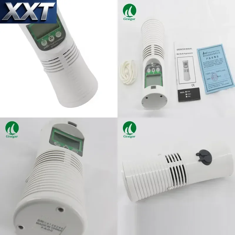 Фото Цифровой термогигрометр XXT AZ87601 (термометр сухого и влажного воздуха), цифровой термометр для теплиц (температура и влажность) №1