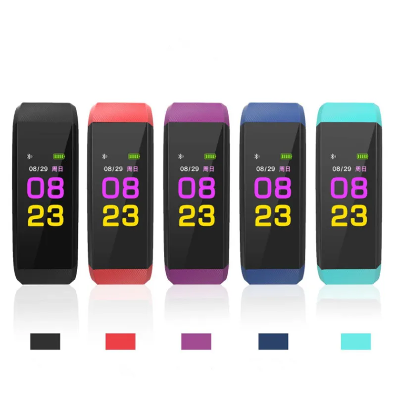 

115 Plus Bluetooth Смарт-часы с пульсометром Смарт-часы фитнес-трекер Браслет Водонепроницаемый Смарт-браслет