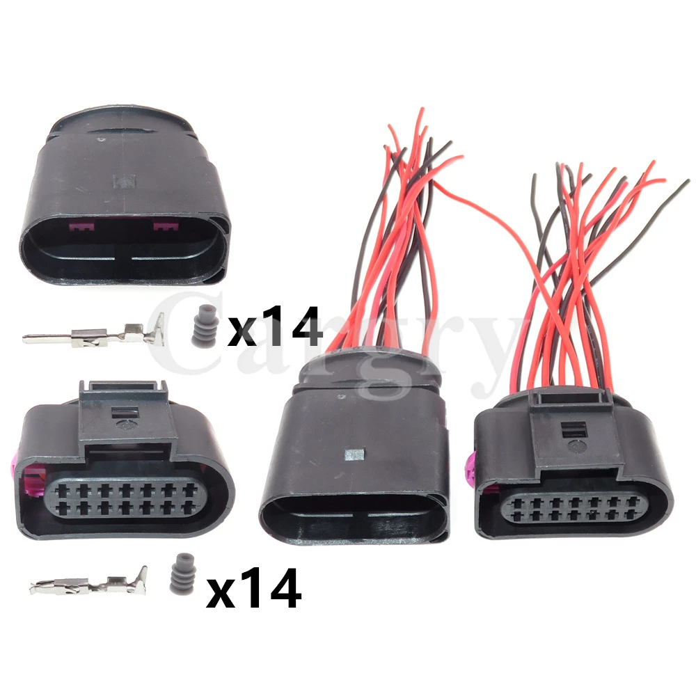 Автомобильный электропроводной разъем 14P 6X0973817 6X0973717 1-966846-1 автомобильный