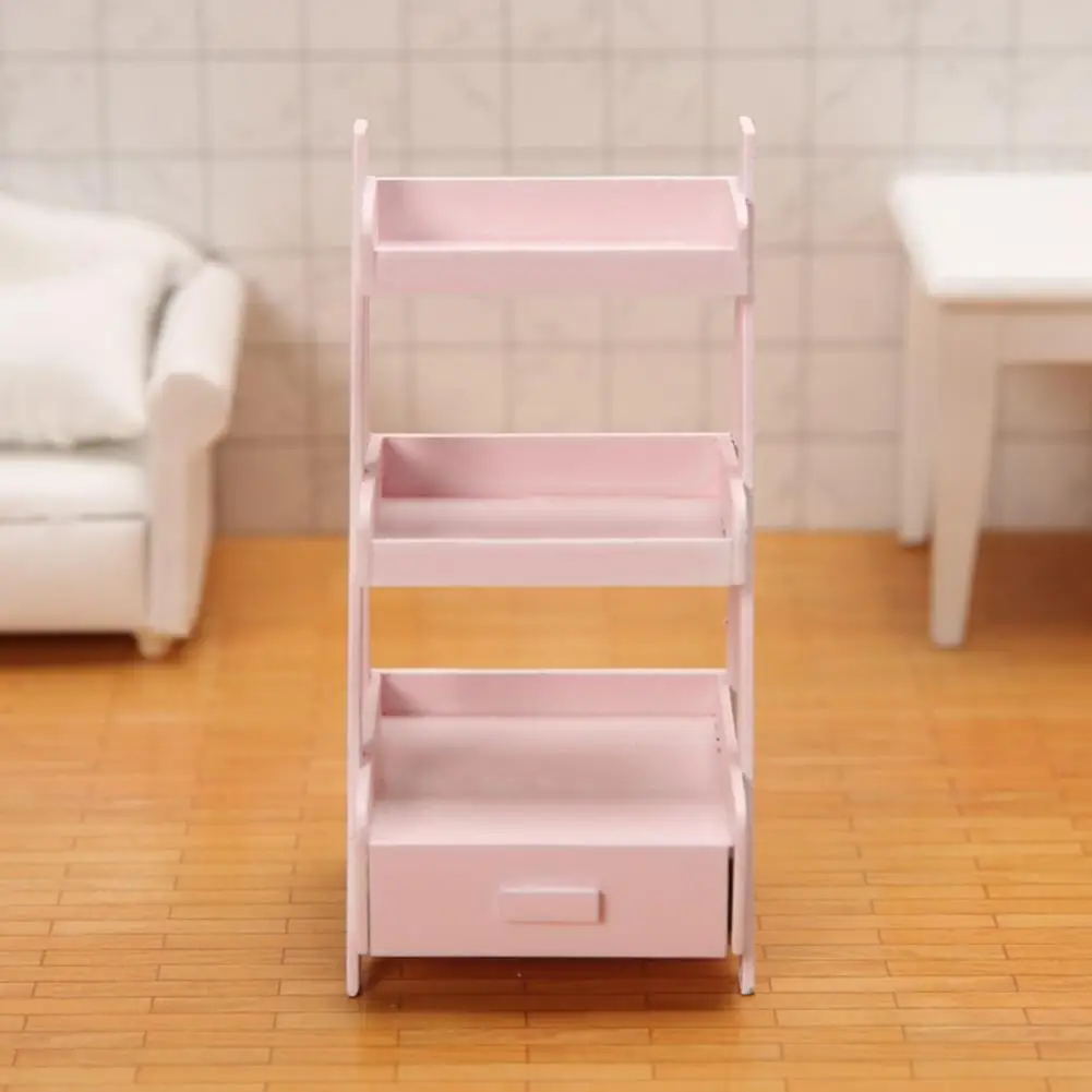 

Миниатюрный демонстрационный стеллаж, декоративная миниатюрная подставка «сделай сам» четырех цветов, книжная полка, реквизит для фотогра...