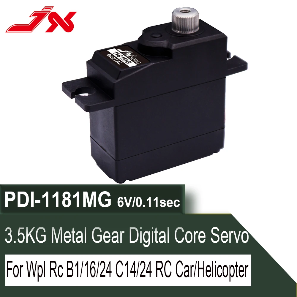 Сервопривод JX, металлический сервопривод с цифровым сердечником для WLtoys 3,5 WPL RC Car B1/16 B24 C14 C24 Вертолет Самолет 18g 144001 кг