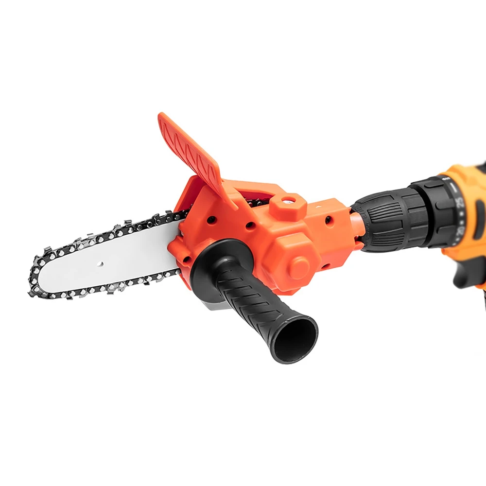 

Electric Drill to Chain Saw Converter Simple Style 4 inch Chainsaw Reciprocating Saw Bracket Electric Drill Converter Power Tool