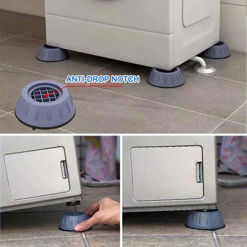 2/4Pcs Anti Vibration Pads Washing Machine Stand Refrigerator Feet Legs Mat Furniture Anti-Vibration Pad Noise-Reducing Base - купить по