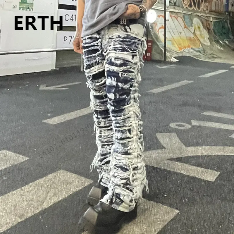 

Женские облегающие брюки ERTH, винтажные стирные брюки в американском стиле, 2023