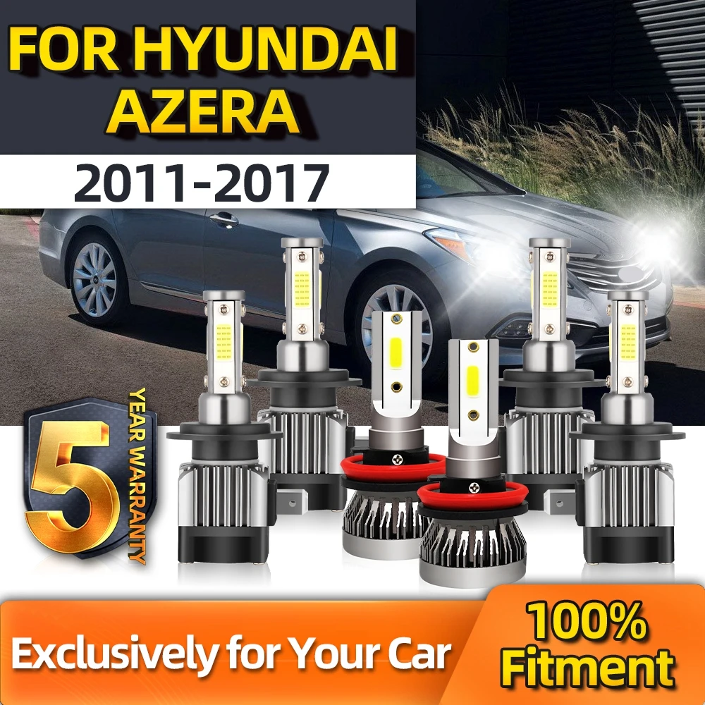 

Crossfox 6000K White Bright CSP Lamp For Hyundai Azera Fog Lamp H8 High Beam H7 Low Beam H7 Plug-N-Play Bulbs Year 2011-2017