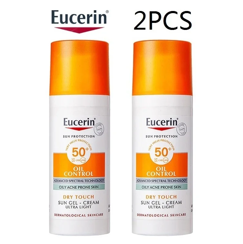 

2 шт. оригинальный солнцезащитный крем для лица Eucerin SPF 50 + водонепроницаемый контроль жирности матовый солнцезащитный блок для чувствительной кожи УФ-защита для жирной кожи