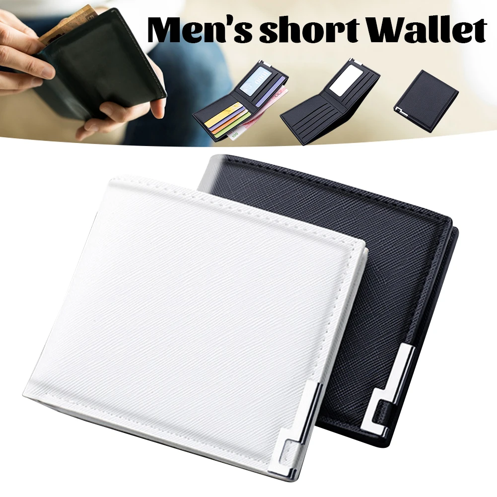 

Billfolds Men Wallet PU Leather Coin Purse Sturdy Durable Super Multi-Card Position Wallet Portafoglio Uomo Bluetooth Hat 5.0