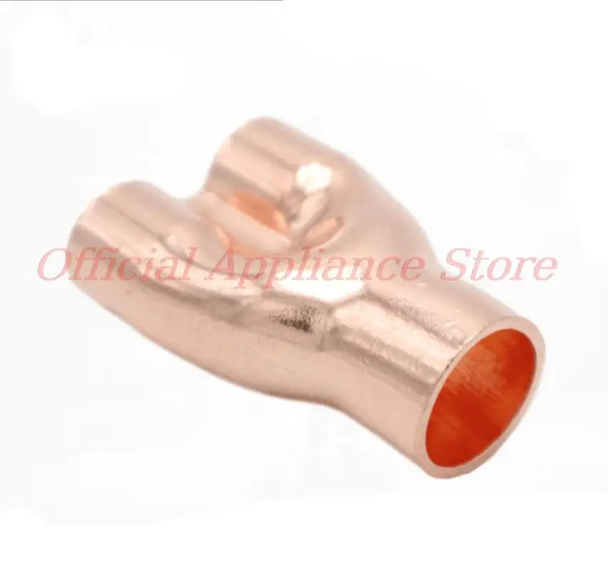 

1PCS 6-28mm Copper End Feed Y-type 3 Way Pipe Fitting for Water Liquid