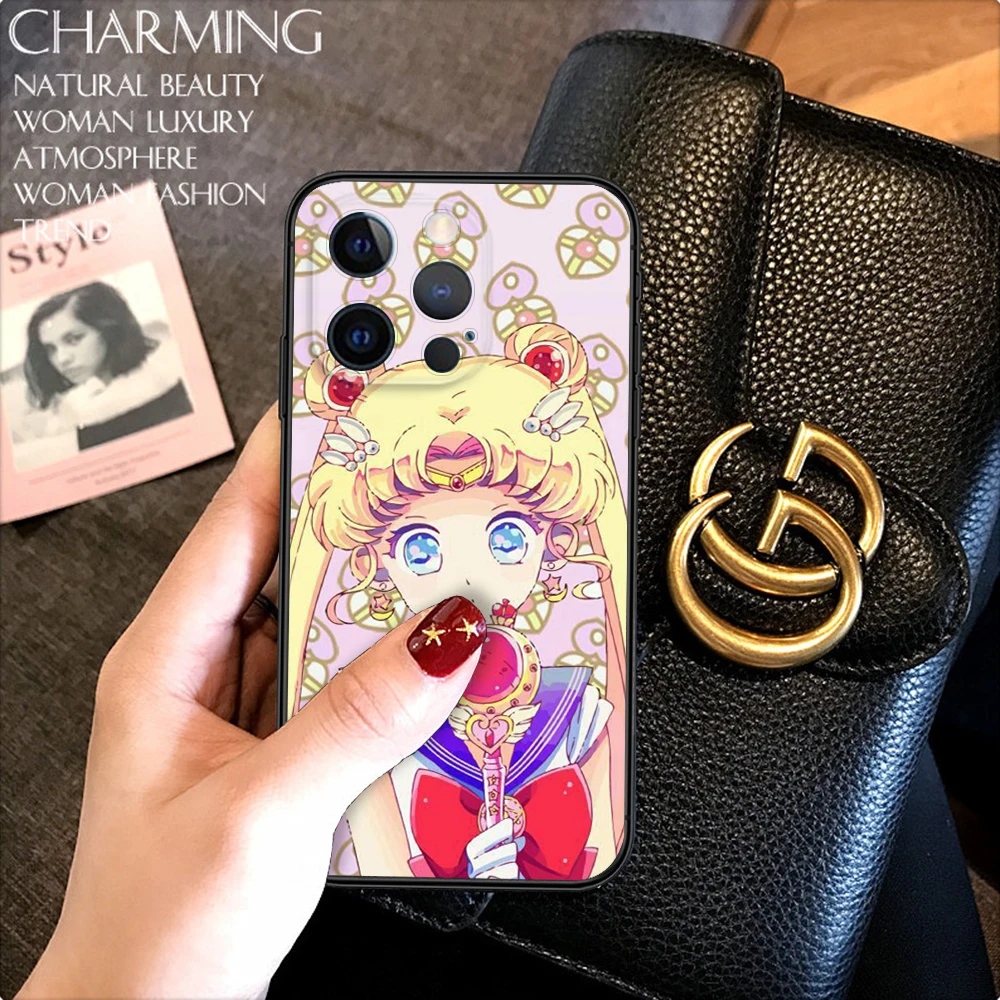 Милый мягкий чехол T147 с Сейлор Мун для Samsung J2 Prime J4 Core J5 J6 Plus J7 Pro J8 S7 Edge S8 Note 8 9 10 Lite 20