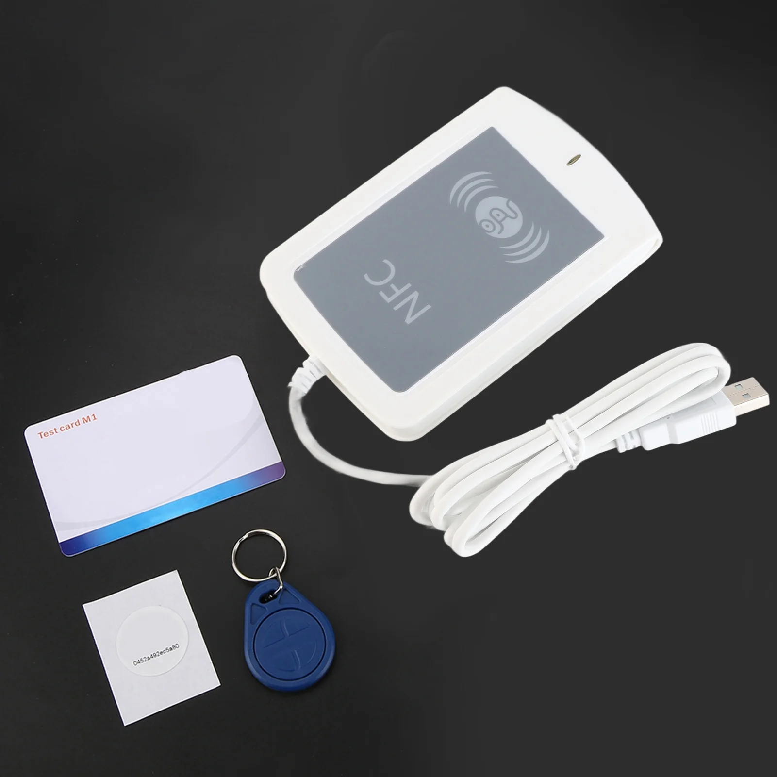 Фото Считыватель-записыватель RFID USB-меток 13,56 МГц 14443A с SDK и программой DHT USB SDK EReader V4.2 №3