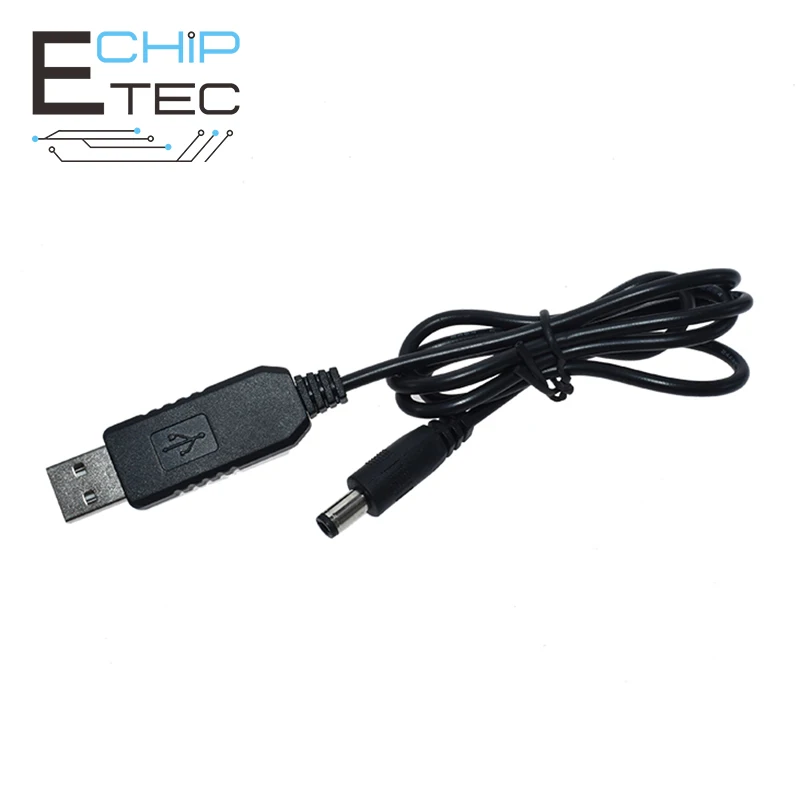 Купи Free shipping USB Power Boost Cable DC 5V to DC 5V 9V 12V USB Converter Adapter Cable 2.1x5.5mm Male Connector Converter за 157 рублей в магазине AliExpress