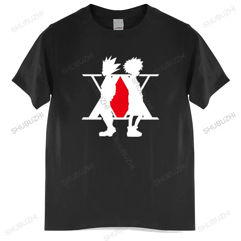 

Мужская хлопчатобумажная футболка топы с круглым вырезом, модная мужская футболка Hunter X Hunter, Аниме Манга Killua Zoldyck, футболка унисекс Teeshirt европейского размера