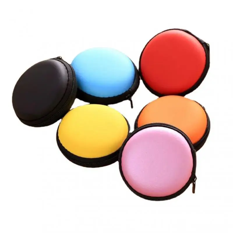 Storage Bag Oval Square Rectangle Earphone Data Cable Organizer Bags Mini Zipper Pouch Tech Gadgets Portable Charger EVA Case
