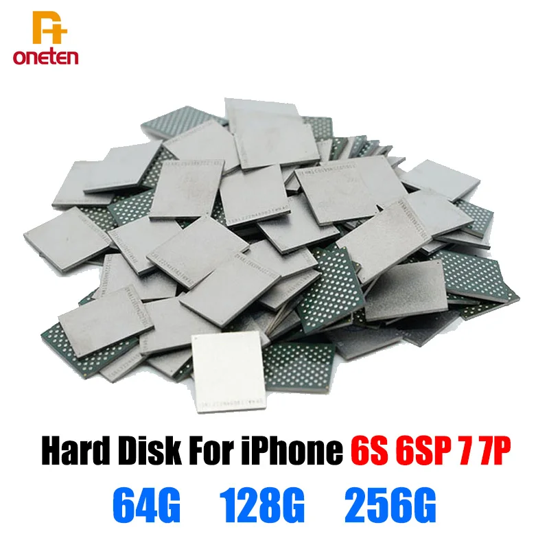 

1pcs Hard Disk For iPhone 6S 6SP 7G 7Plus Nand Flash Memory IC 64GB 128GB 256GB U1500 HDD Hard Disk Chip