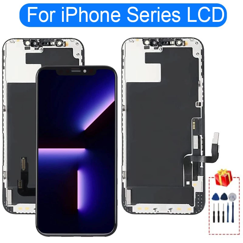 

Оригинальный OEM для iPhone 11 12 13 Mini 12 13 Pro Max ЖК-дисплей с 3D сенсорным экраном дигитайзер для iPhone X XS XR XS Max дисплей