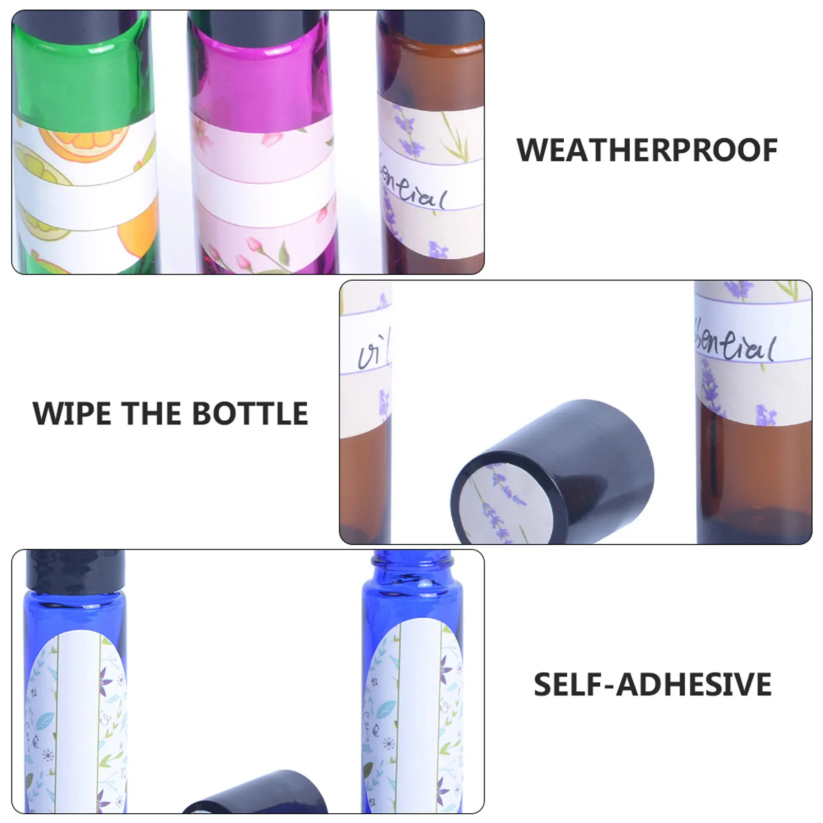 10 шт. этикеток для флаконов с эфирными маслами, самоклеящиеся, из водостойкого материала, для письма чернильной ручкой, легко снимаемые, экономят время, гладкие (art.: 3920d9ca9b19d) - 3920d9ca9b19d