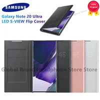 100% Original Samsung Galaxy Note 20 LED S-VIEW Flip Cover For Galaxy Note20 /Note20 Ultra Wallet Protection Leather Case