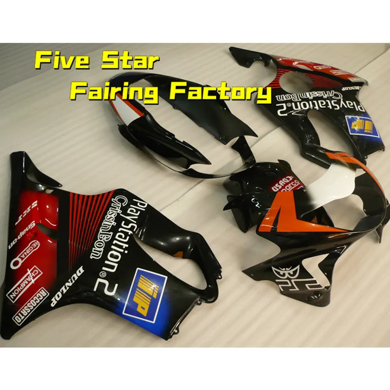 

Комплект обтекателей для мотоцикла Honda CBR 600 F4 1999 2000 кузов CBR600 F4 99 00 инъекция CBR600F4 черно-красная Playstation 2