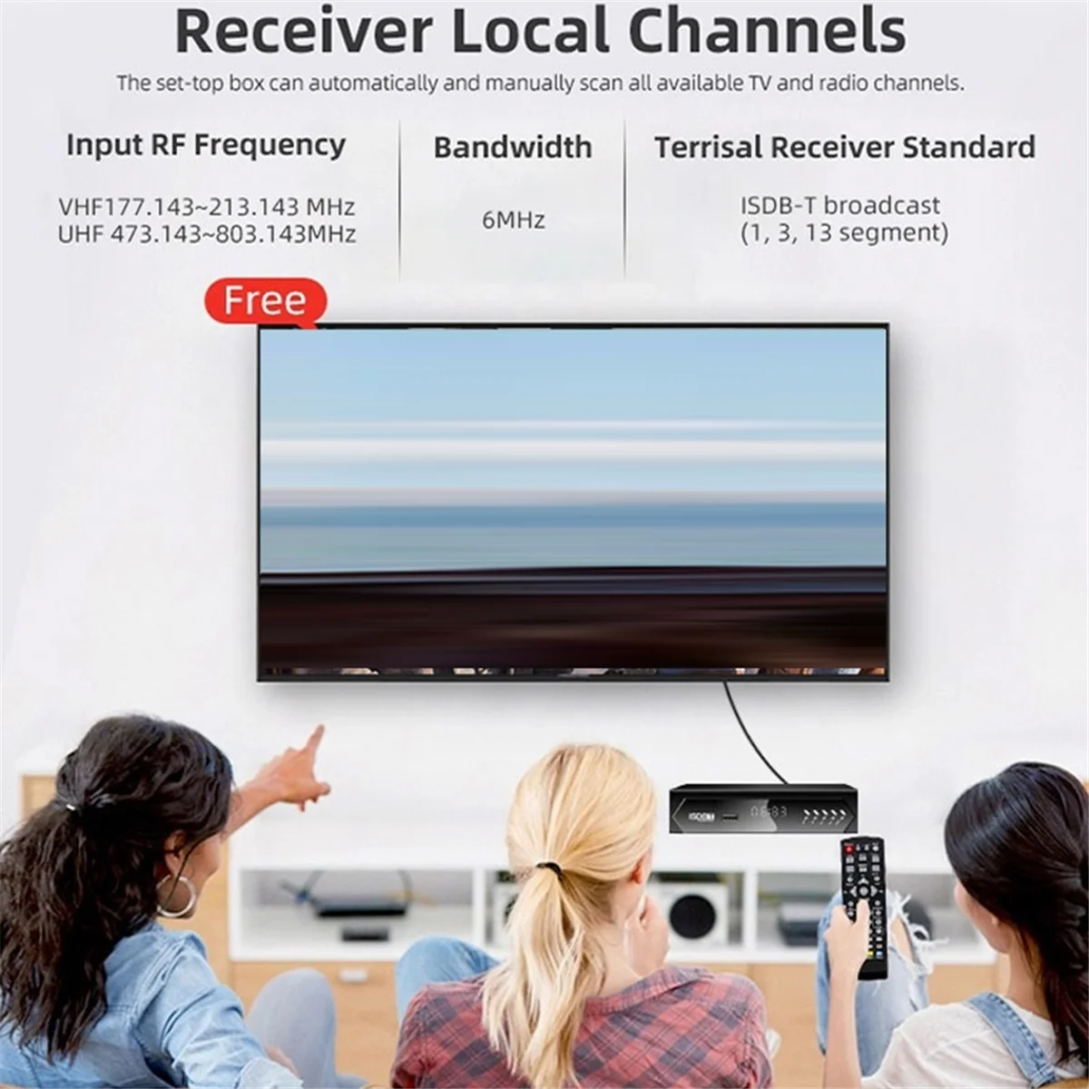 Телеприемник ISDB-T 1080P HD