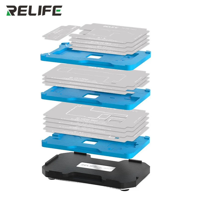 RELIFE RL-601T Набор трафаретов для посадки олова 25 в 1 IP X 11 12 13 14 15 16 минут