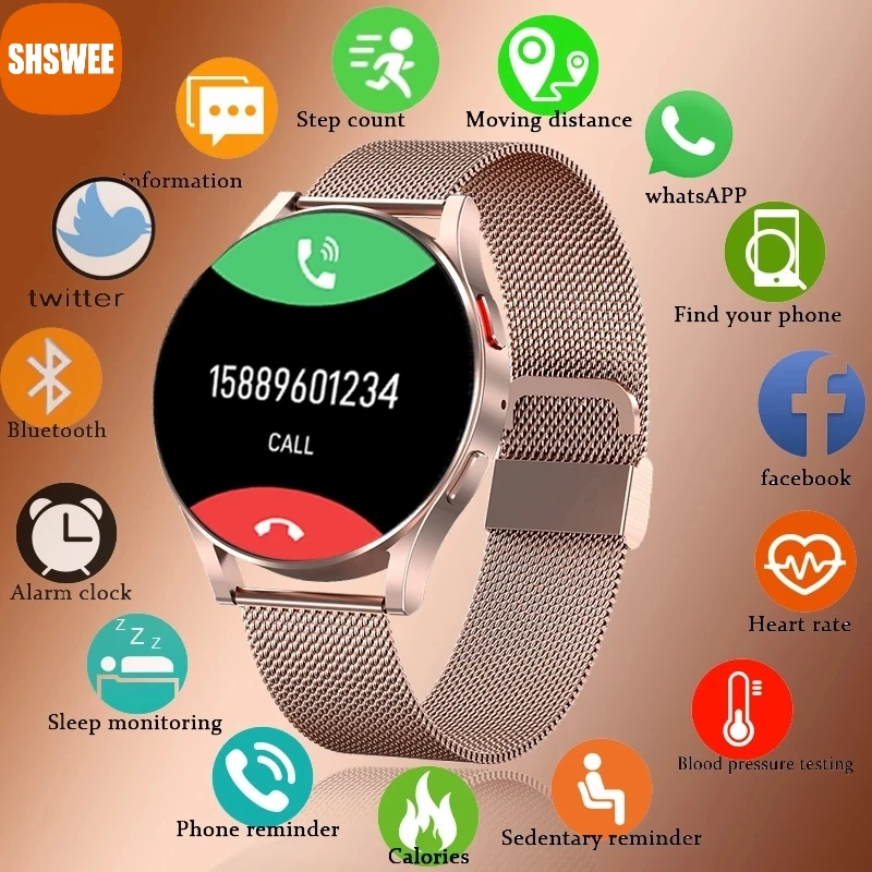 

For Xiaomi Bluetooth Call Smart Watch Heart Rate Blood Pressure Monitoring Sports Fitness Tracker Waterproof Men Smartwatch