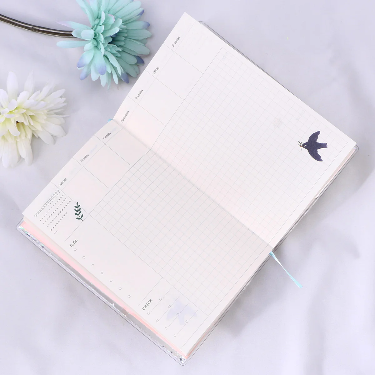 

1pc Notepad Checklist Schedule Portable Memo Notebook for Office Home School