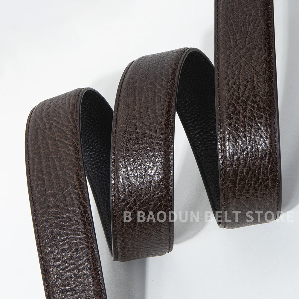 2022 hot new brand designer genuine leather men belt cowhide males belt automatic buckle big large size cinturones para hombre free global shipping