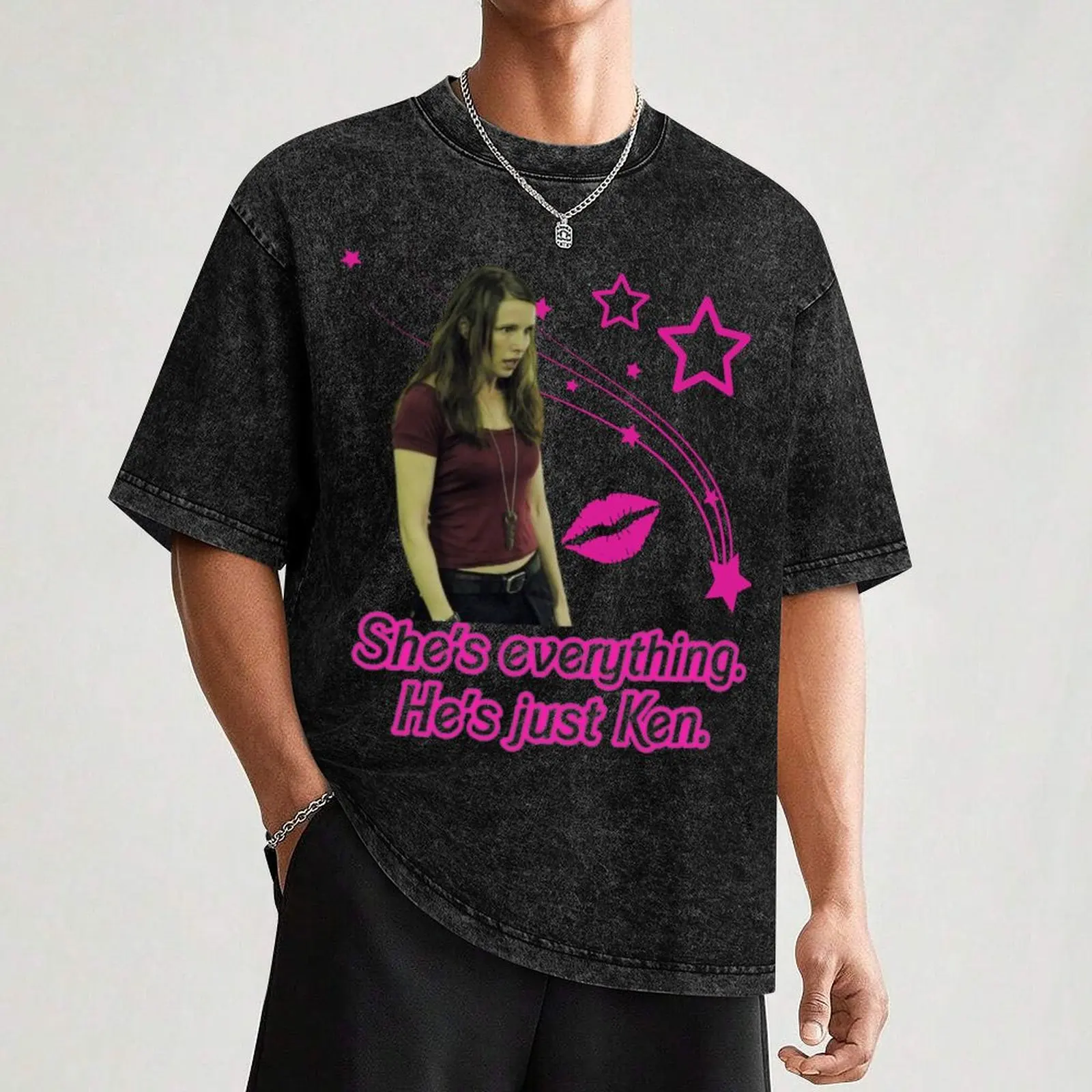 Фото Футболка AMANDA SAW STARS DESIGN для бега с короткими рукавами №3