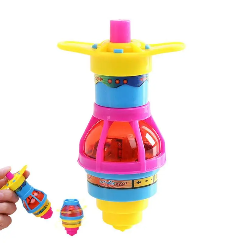 

Light Up Spinning Tops With Flashing LED Light Luminous Colorful Top Ejection Toy Fun Party Favors Classroom Rewards Glow