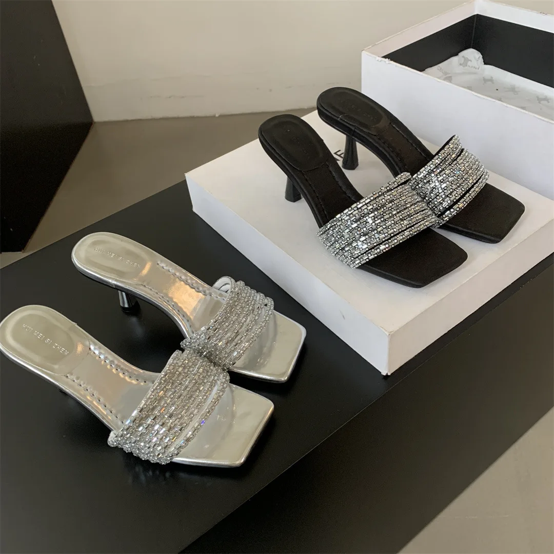 Туфли женские с перекрестной шнуровкой мягкие сандалии на квадратном каблуке